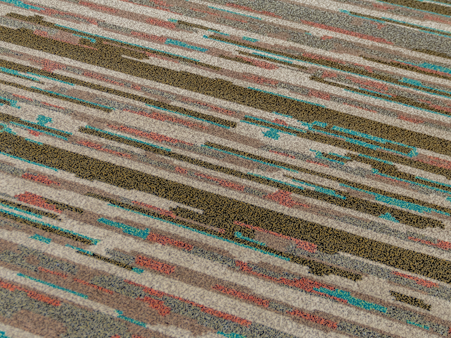 Modern Handmade Wool Nepali Area Rug