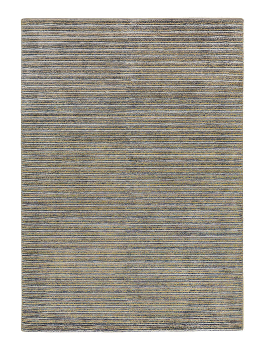 Handmade Modern Wool And Silk Multicolor Area Rug