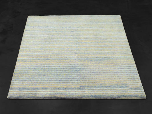 Handmade Modern Wool And Silk Multicolor Area Rug