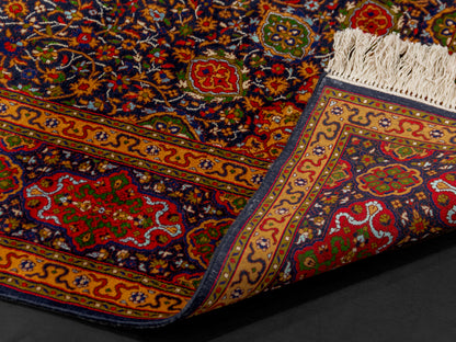 Handmade Fine Pure Silk Ardebil   Carpet With Medallion