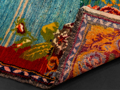 Garabagh Armenian Fine Rug with Antique Design Wool Handmade Carpet-id6

