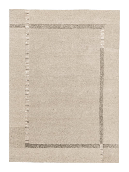 Modern Wool And Silk Handmade Multicolor Area Rug
