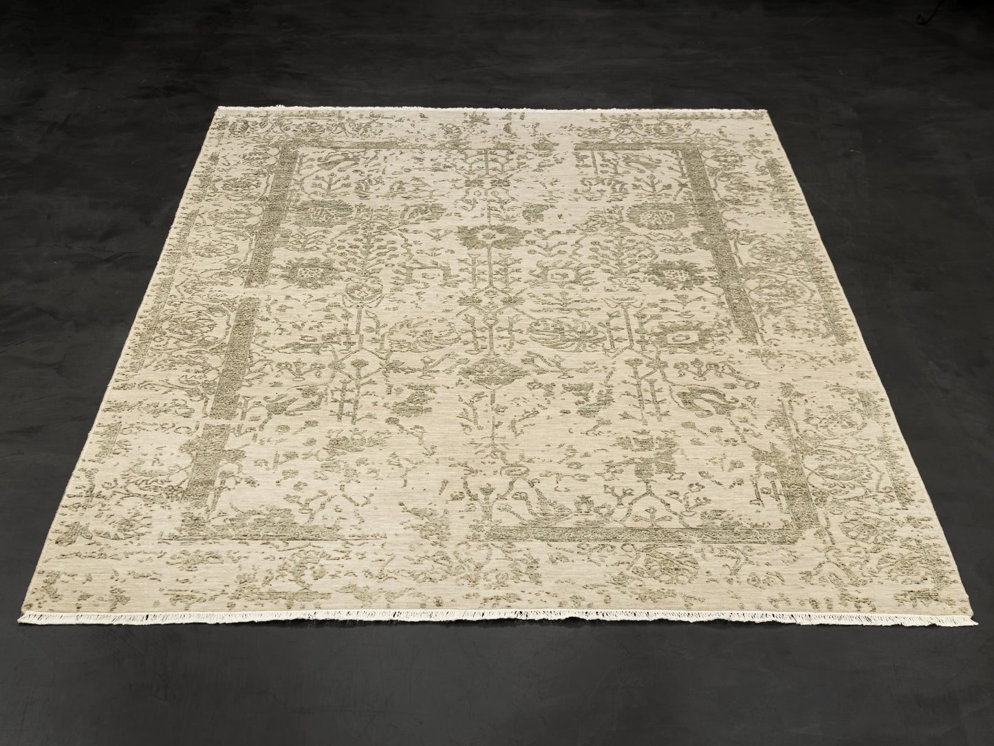 Silver Hand-knotted Modern Rug product image #29572158324906