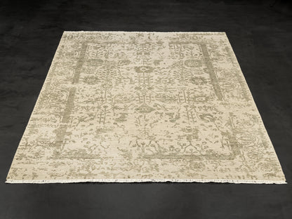 Silver Hand-knotted Modern Rug-id2
