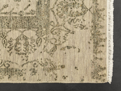 Silver Hand-knotted Modern Rug-id4
