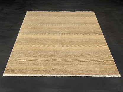 Indian Modern Hand-knotted Brown Rug-id2
