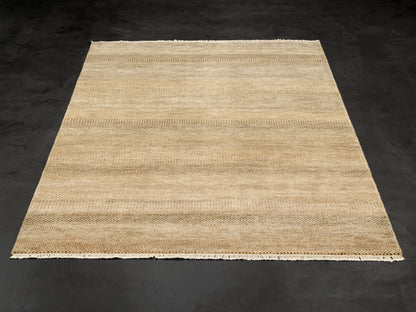 Indian Modern Hand-knotted Brown Rug-id3

