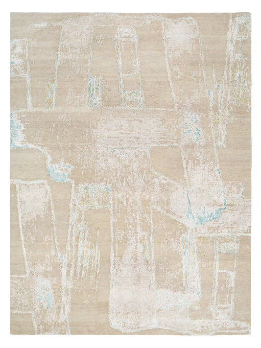 Nepal Indian Handmade Modern Wool Rug
