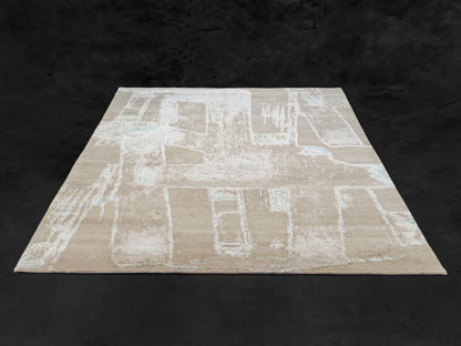 Nepal Indian Handmade Modern Wool Rug
