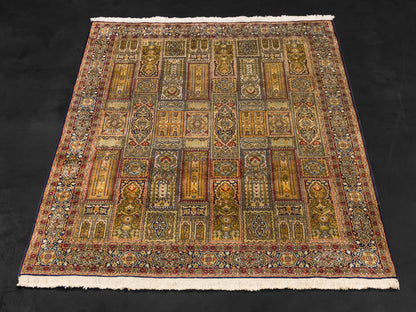 Silk Kashmir Baktyari Handmade Rug