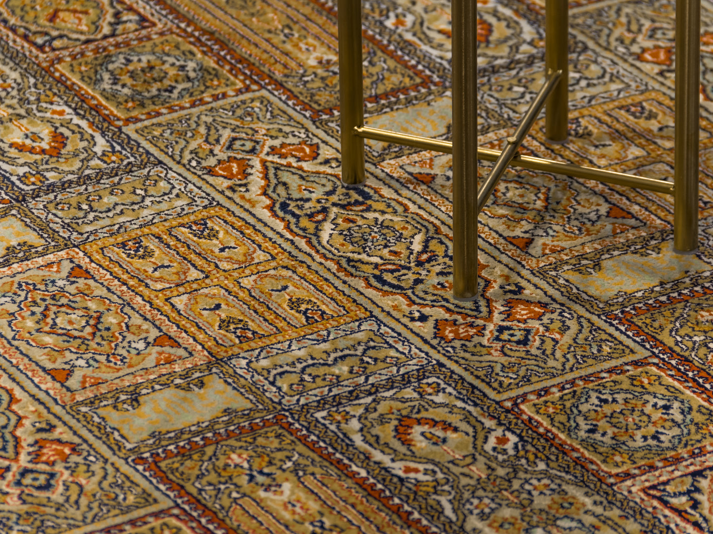 Silk Kashmir Baktyari Handmade Rug