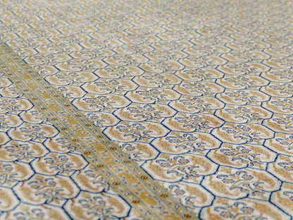 Kashmir Pure Silk Area Rug Herati Seamless Brown Pattern