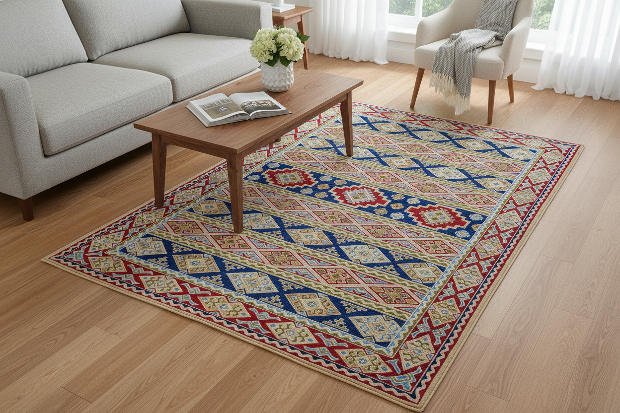 528- Kashmir Silk With Uzbekistan Design