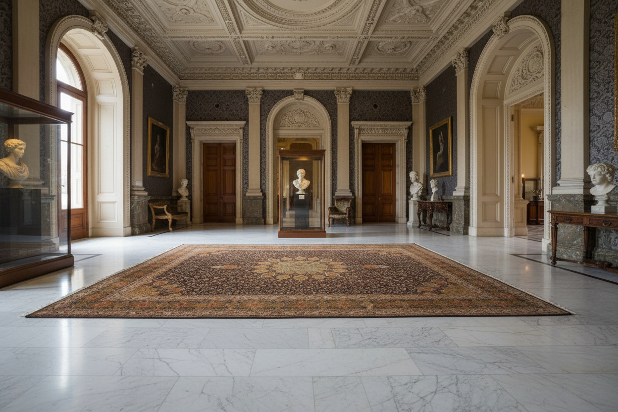 548 -Ardabil Shaykh Safi  Kashmir  Pure Silk Carpet