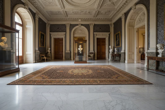 548 -Ardabil Shaykh Safi  Kashmir  Pure Silk Carpet