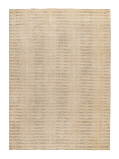 Handmade Modern Wool And Silk Indian Nepal Rug
