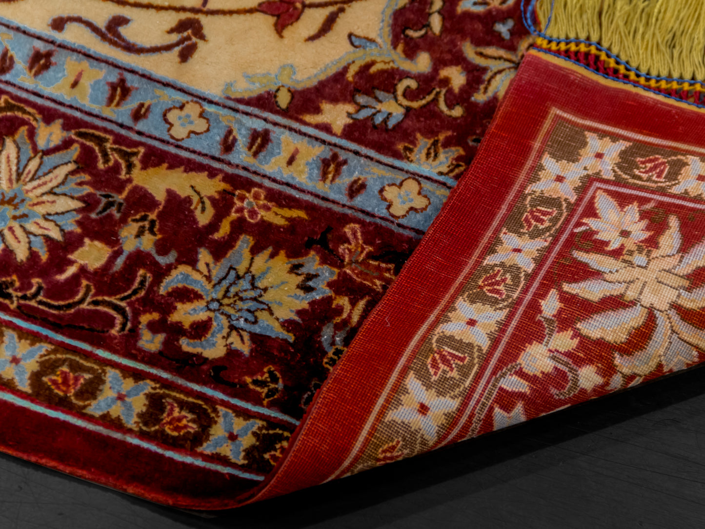 Traditional Antique Silk Persian Area Rug