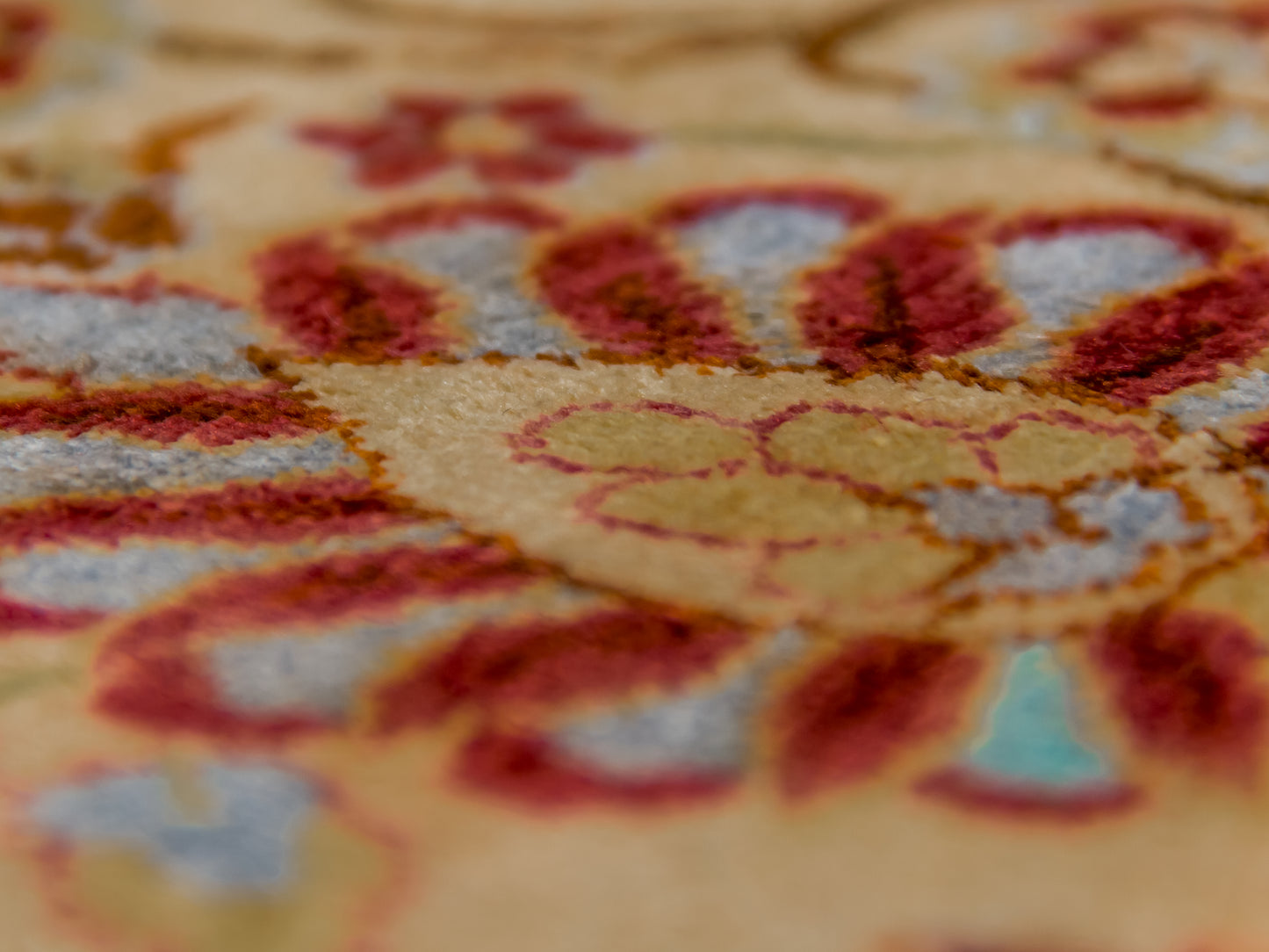 Traditional Antique Silk Persian Area Rug