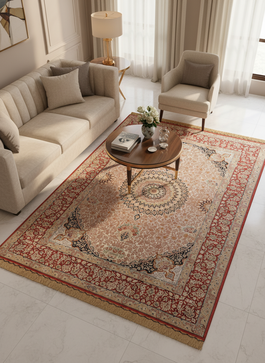 522 - Fine Antique Persian Qom