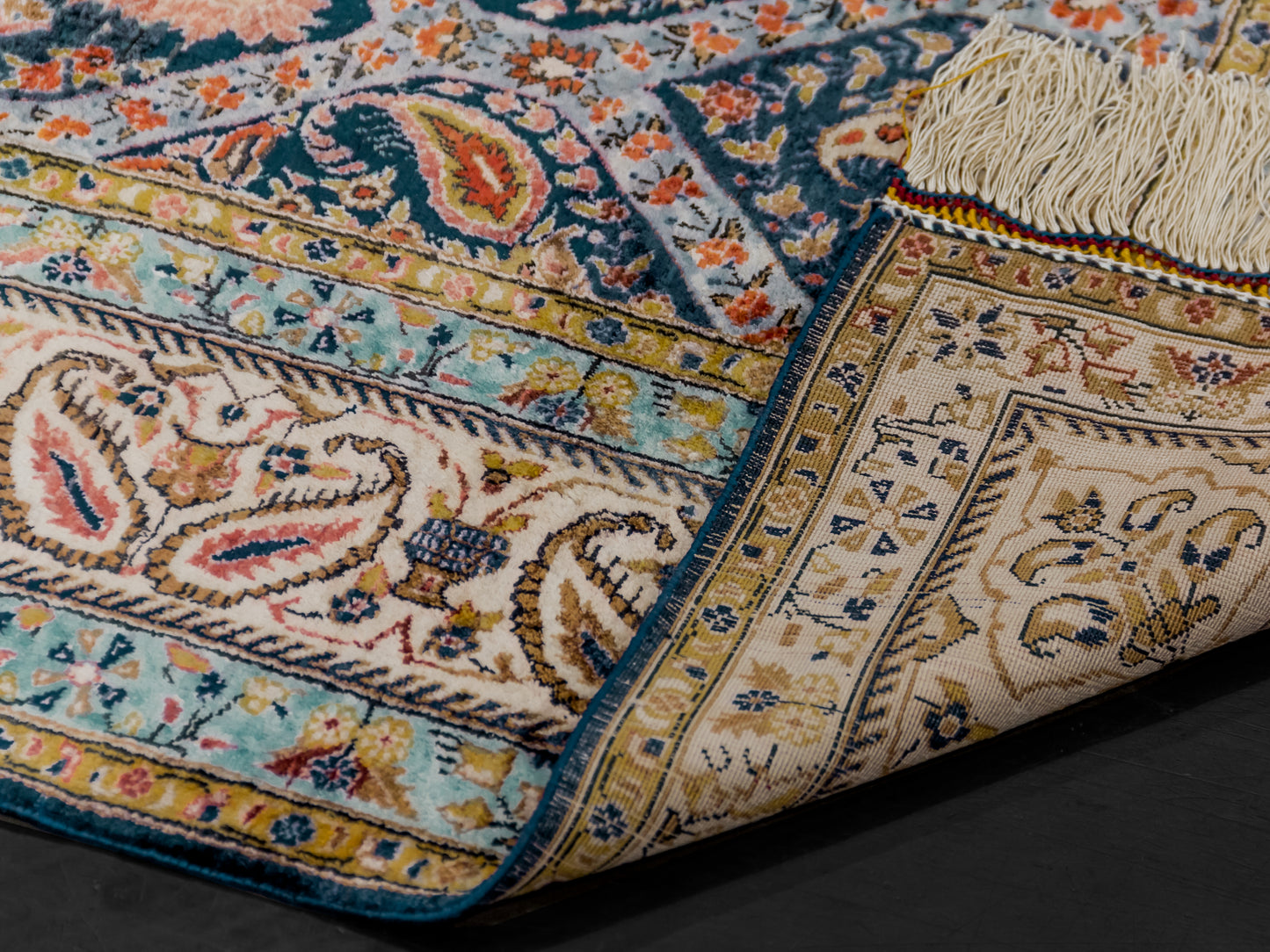 Fine Handmade Silk Persian Qom 4x6