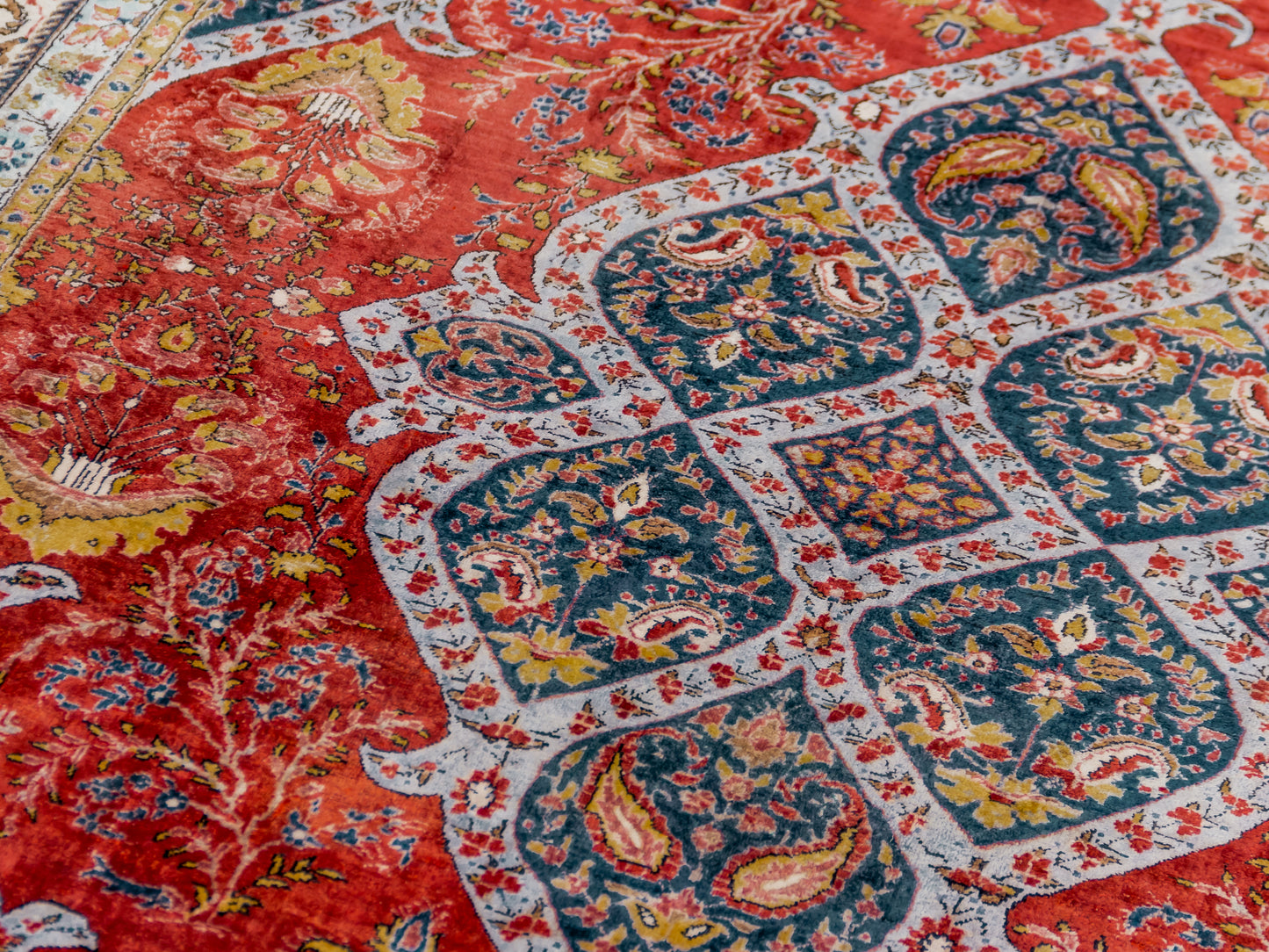 Fine Handmade Silk Persian Qom 4x6