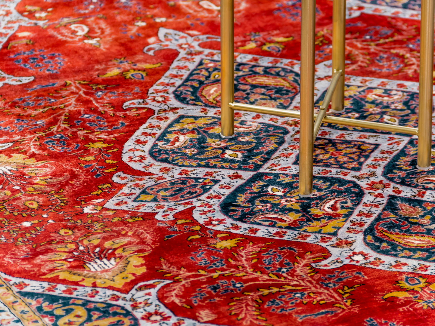 Fine Handmade Silk Persian Qom 4x6