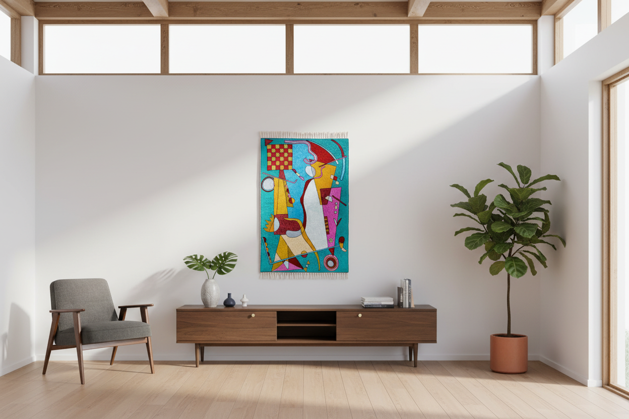 955 - Kashmir Chain Stitch Rug #0802