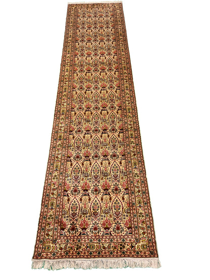 All Over Handmade Silk Kashmir Rug Runner
