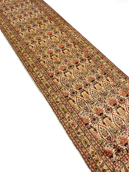 All Over Handmade Silk Kashmir Rug Runner