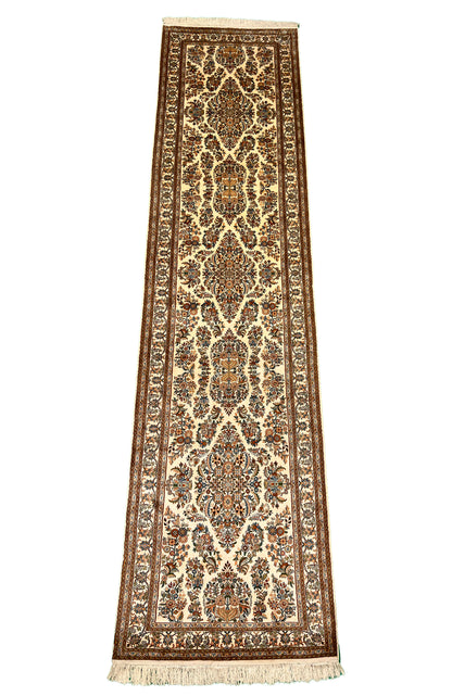 Traditional Pure Silk Kashmir Rug