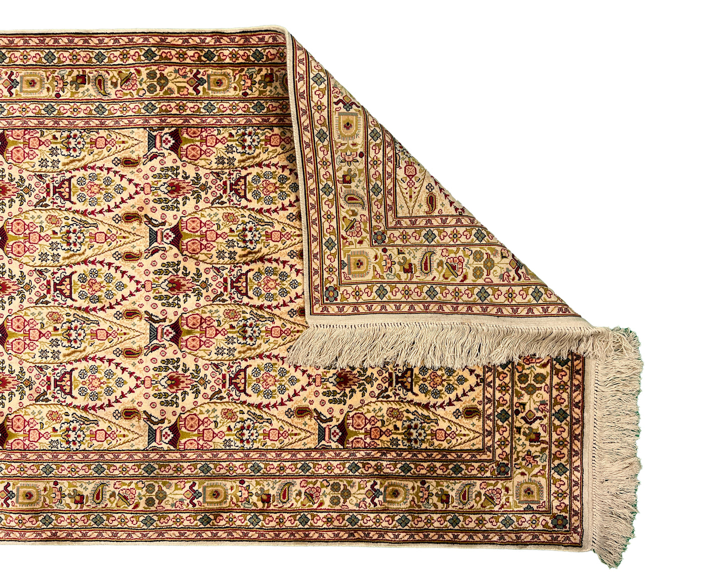 Traditional Handmade Silk Runner Rug product image #28901053890730