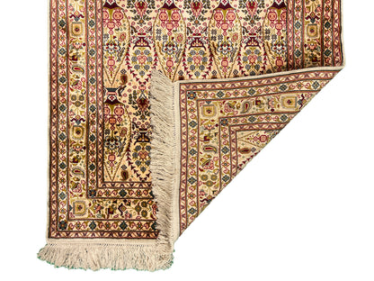 Traditional Handmade Silk Runner Rug-id7
