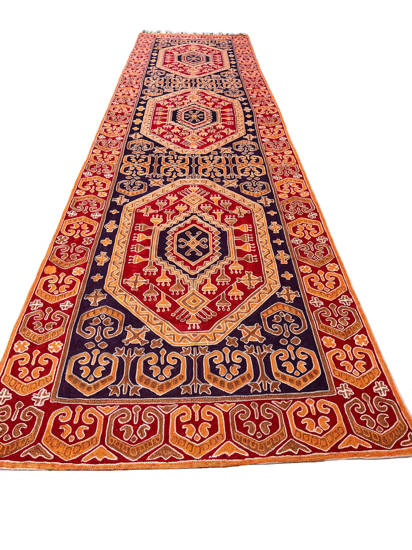 Kashmir Traditional Geometric Silk Runner product image #28901118738602