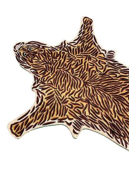 Handmade Silk Tiger Throw-id5
