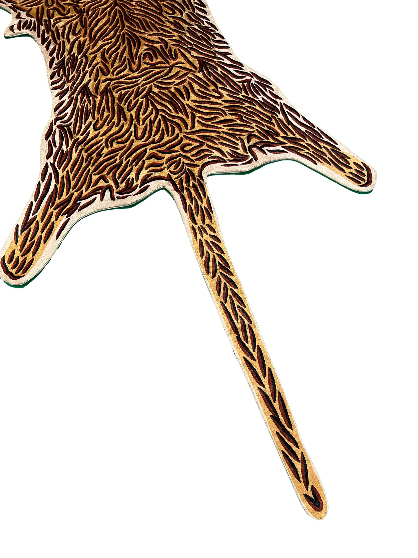 Handmade Silk Tiger Throw