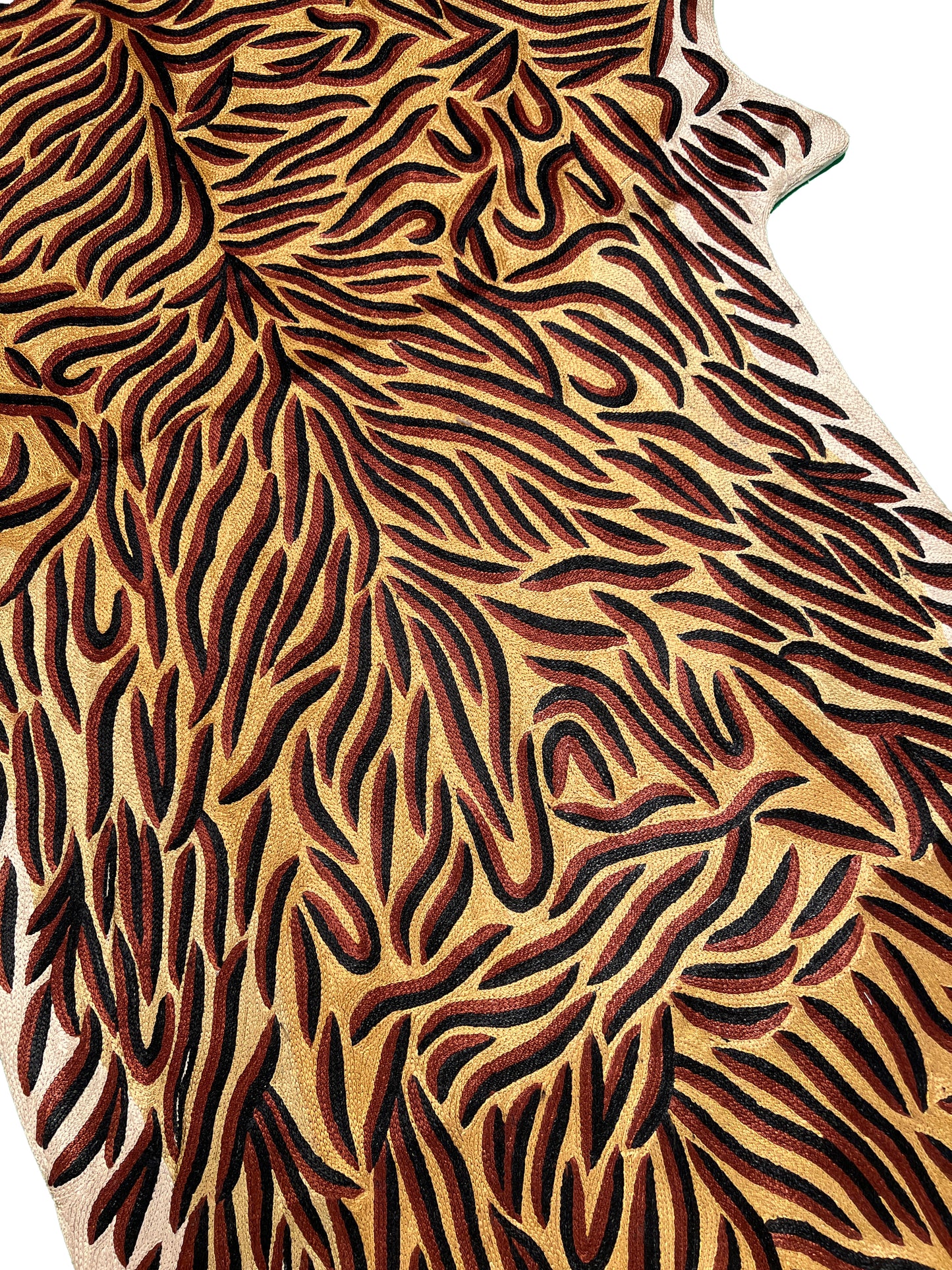 Handmade Silk Tiger Throw