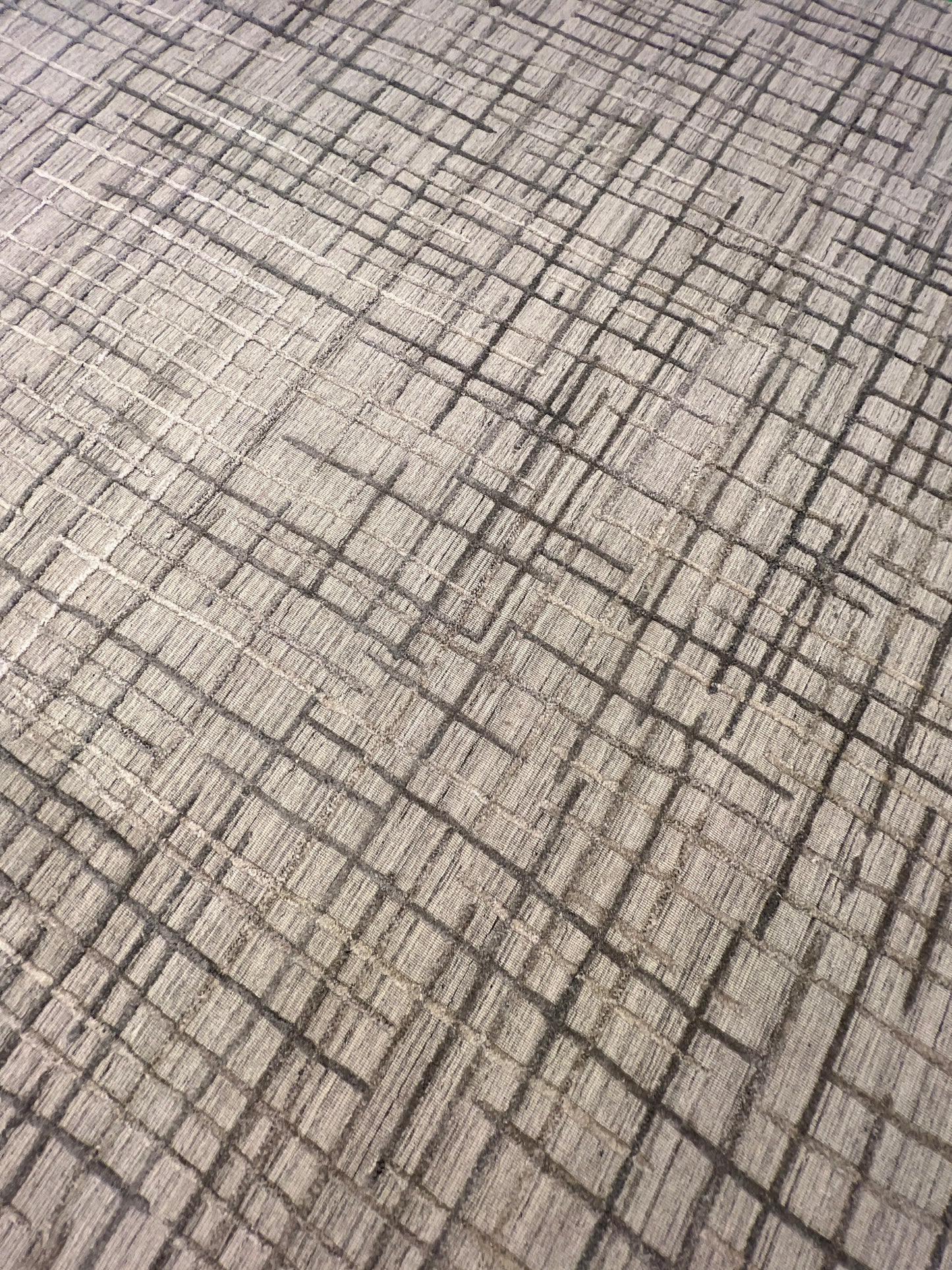 Indian Handmade Modern Abstract Wool Carpet