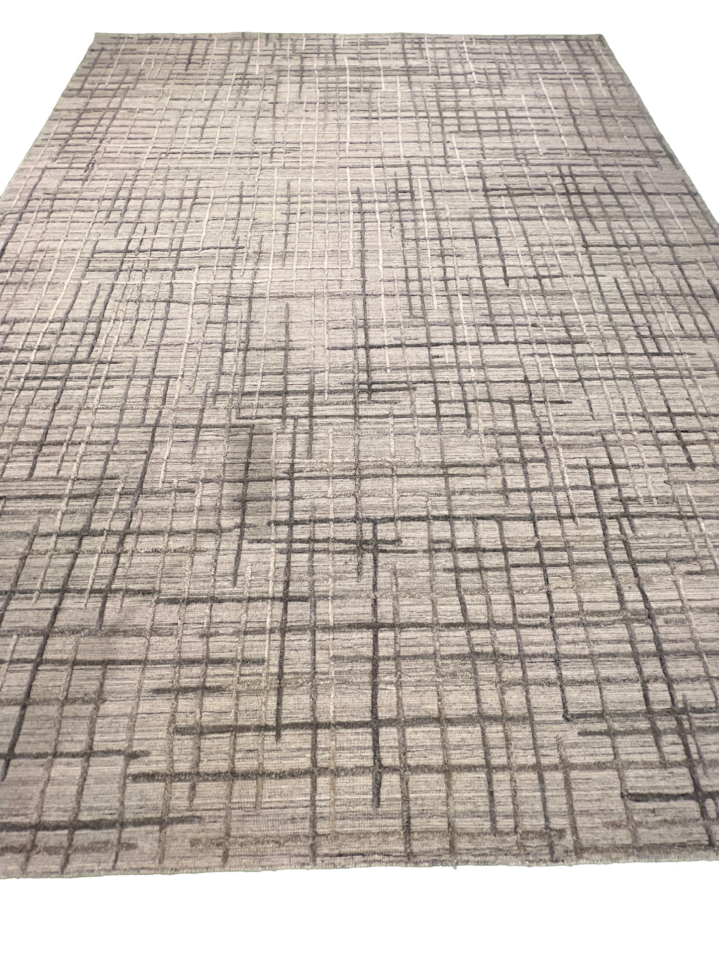 Indian Handmade Modern Abstract Wool Carpet