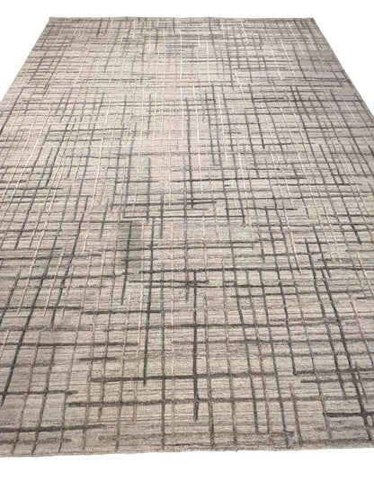 Indian Handmade Modern Abstract Wool Carpet