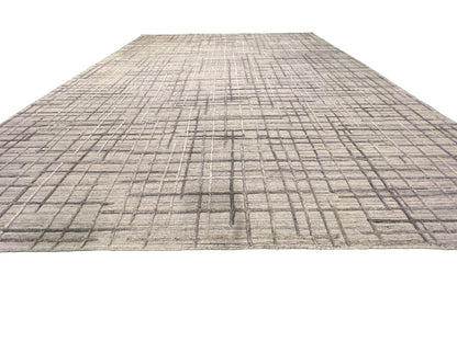 Indian Handmade Modern Abstract Wool Carpet