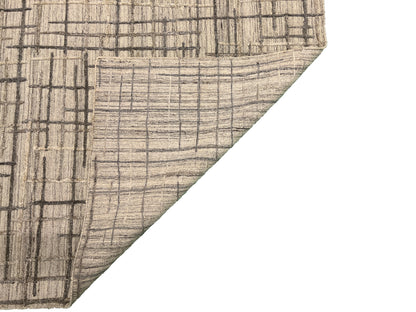Indian Handmade Modern Abstract Wool Carpet