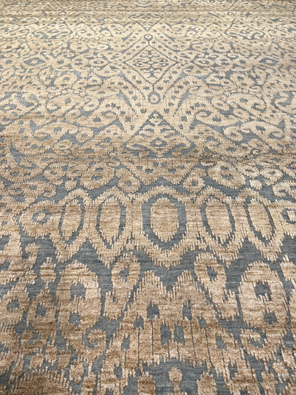 Hand-Knotted Wool Indian Rug-id7
