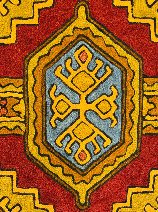 Kashmir Chain Stitch Rug #017