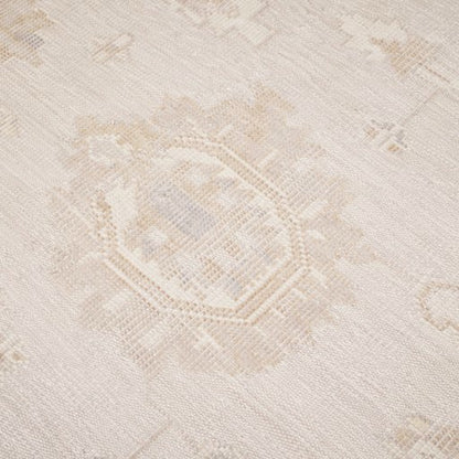 Indian  Handmade Rug With a Oushak Design