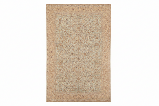 547 - Fine Handmade Kashmir Oversized Rug With Floral Persian Design