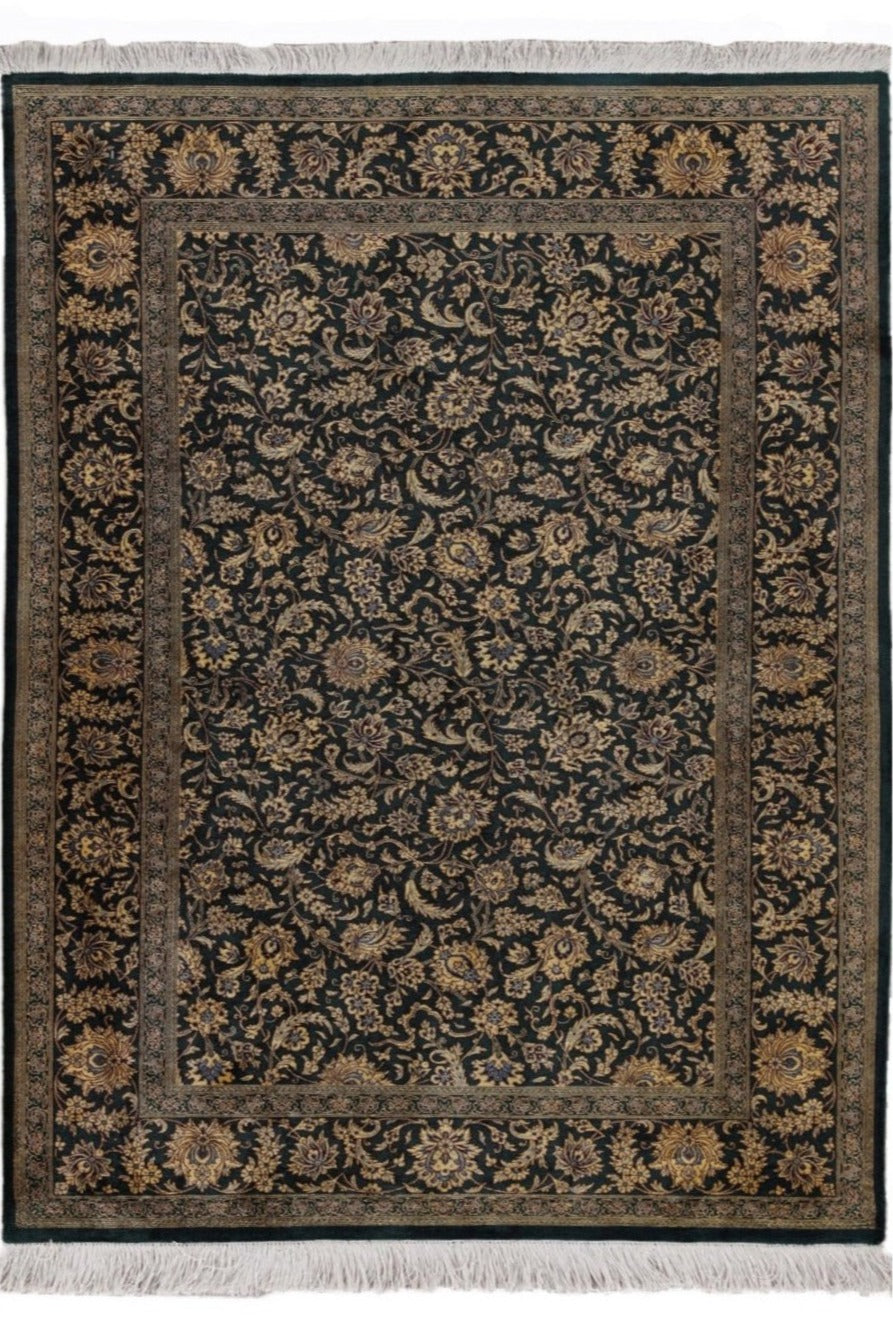Traditional Hand-Knotted Fine Persian Qom Pure Silk Rug product image #29221323866282