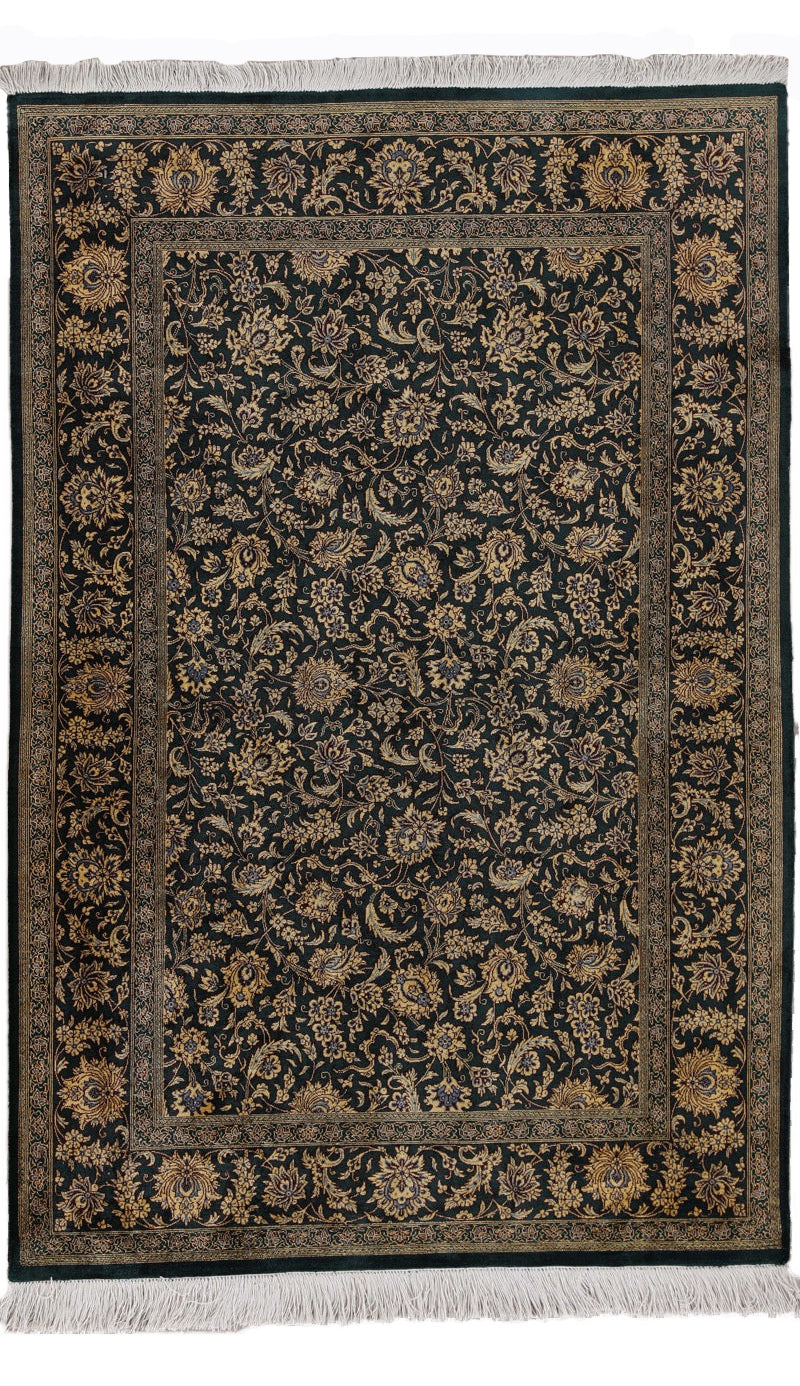 Traditional Hand-Knotted Fine Persian Qom Pure Silk Rug product image #29206233907370