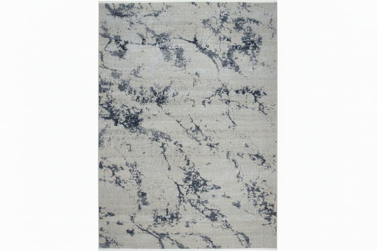 795 - Modern Indian Wool & Silk Area Rug With An Abstract Design