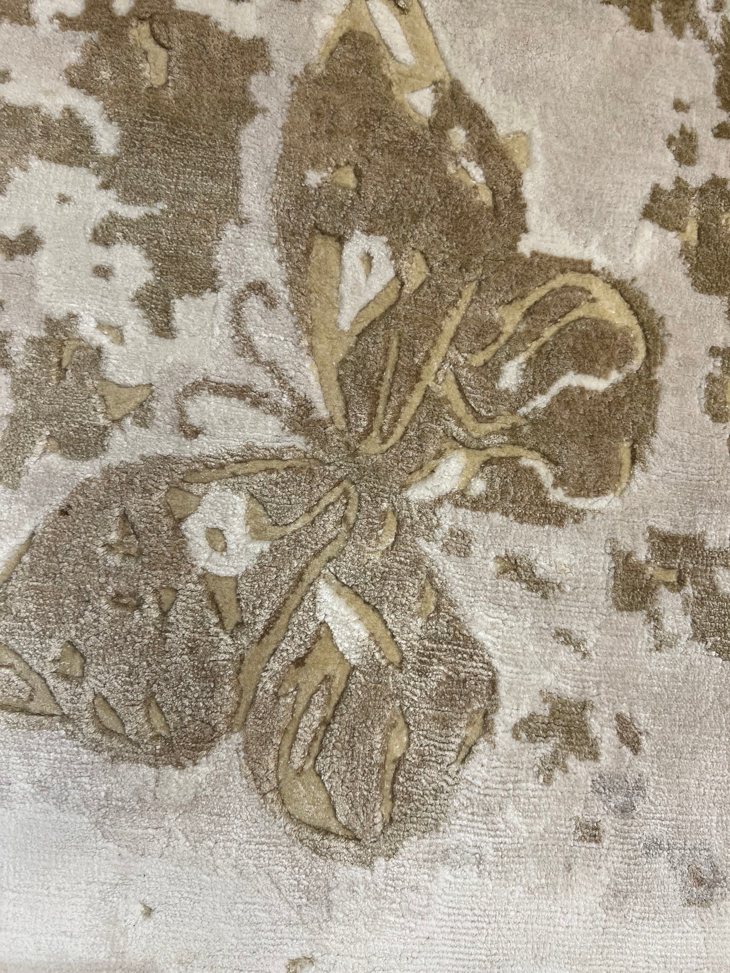 Nepal Modern Handmade  Bamboo Silk  Butterfly Rug Design #2