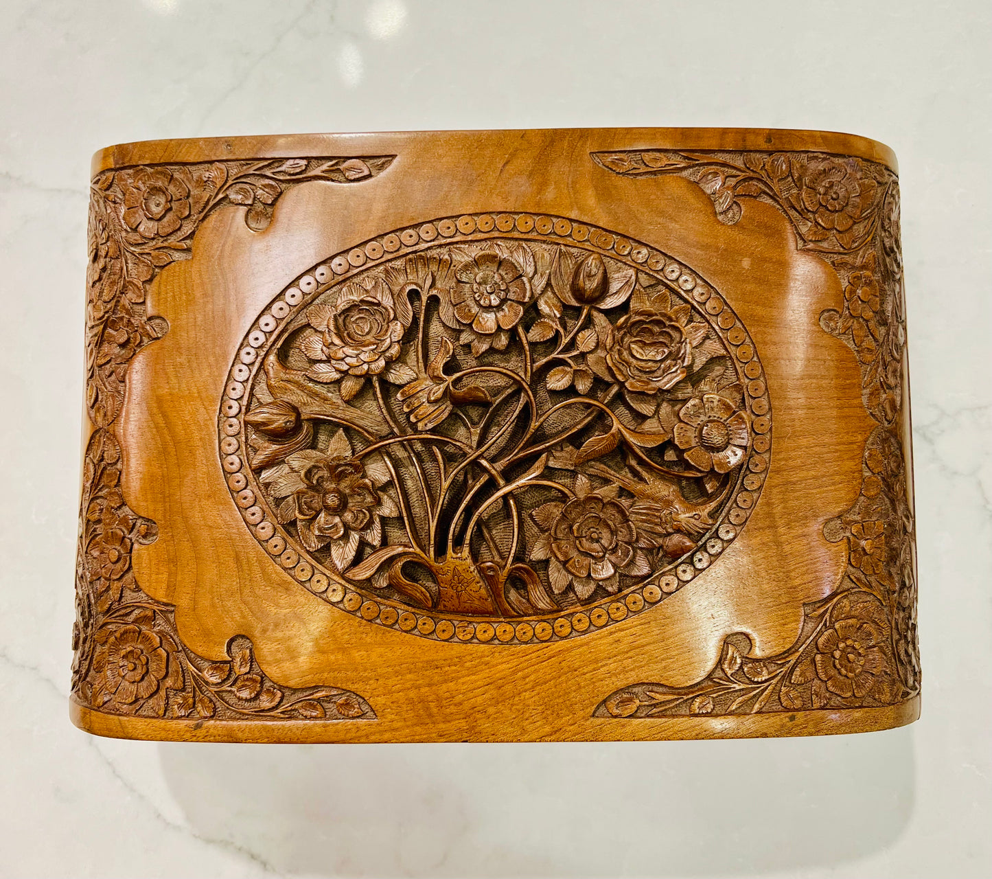 Kashmir Walnut Wood Jewelry Box